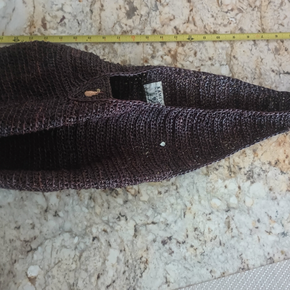 Elegant Brown Woven Bag